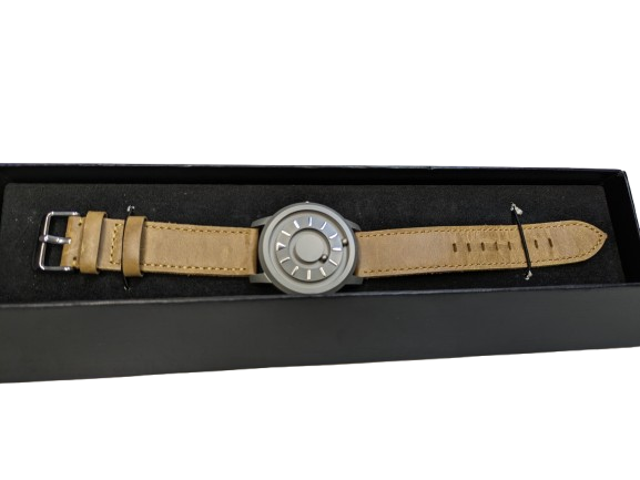 Deluxe Tactile Watch In Titanium Finish 